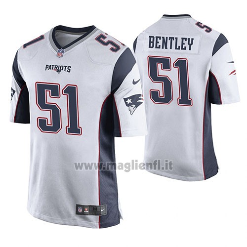 Maglia NFL Game New England Patriots Ja'whaun Bentley Bianco